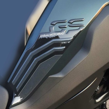 2 ADESIVI gel 3D PROTEZIONI LATERALI compatibili PER MOTO BMW F750 GS 2018-2023